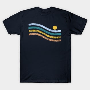 Retro Sunset Waves T-Shirt